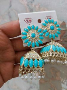 Sky Blue Beautiful Earrings