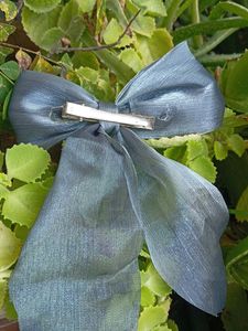 Cute Grey Hair Bow