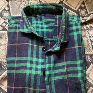 Green &amp; Blue Plaid Shirt