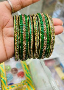 Green Kanch Chudi