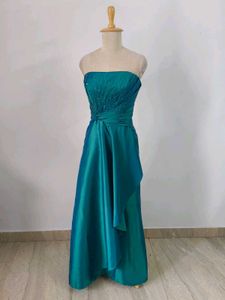 Emerald Green Strapless Gown
