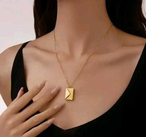 Envelope Locket Necklace Set