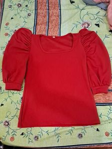 Puff Sleeves A-Line Top