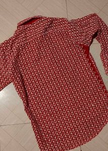 Red Patterned Shirt