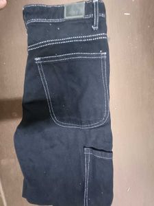 Black Cargo Jeans