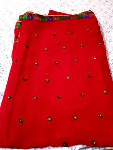 Elegant Pink Floral Saree2