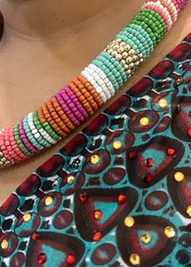Colorful Beaded Statement Necklace