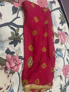 Pink &amp; Gold Sari
