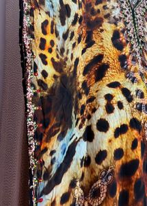 Animal Print Kaftaan Dress