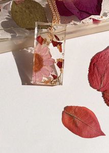Floral Resin Necklace