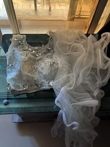 Elegant White Ethnic Skirt