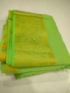 Lime Green Saree🥻