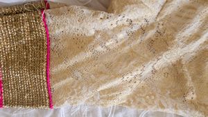 Gold Embellished Sari Blouse