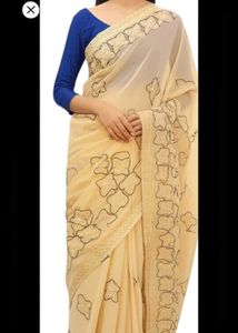 PURE CHIFFON Embroidered SAREE