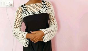 Crochet White Shrug