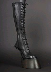Red Hoof Heel Boots