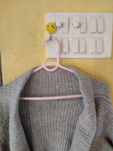 Grey Knit Cardigan freesize