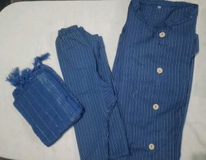 Elegant Blue New Kurta Set