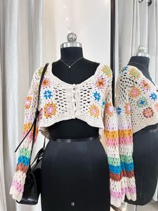 Multicoloured Crochet Top
