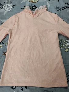 Vintage Inspired Pink Blouse
