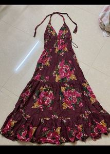 Haltwr Neck Dress