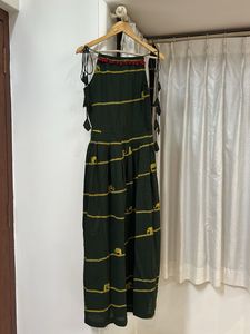 Elegant Elephant Print Maxi Dress