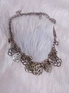 Fancy Silver Double Layered Bracelet