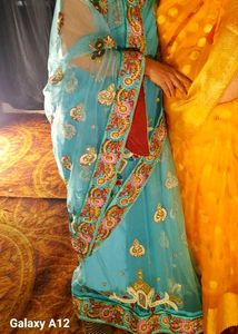 Beautiful Turquoise Saree
