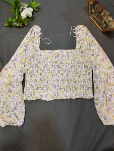 Floral Print Crop Top