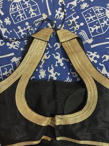 Elegant Black & Gold Blouse