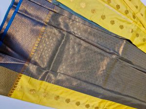 Yellow Embellished Saree
