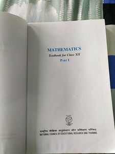Maths NCERT Class12th Part 1