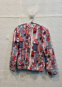 🇬🇧H&amp;M Imported Patterned Zip-Up Jacket