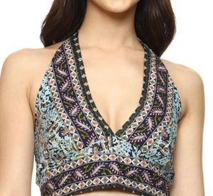 Patterned Halter Top