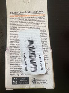 Frudia Citrus Brightening Cream (Mini)