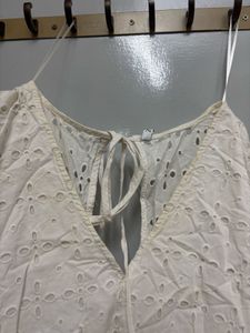 Backless White Boho Mini Dress