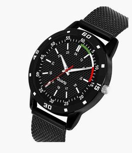 Sleek Black Quartz Watch