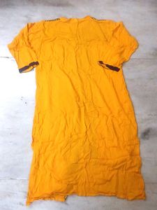 Elegant Yellow &amp; Navy Kurta