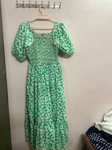 Women Maxi Green Dress