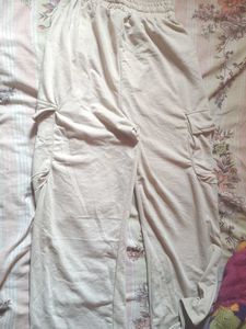 Beige Cargo Joggers