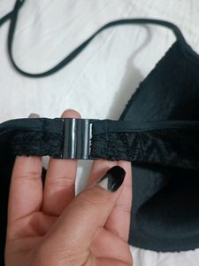 Black Textured Bikini Bra🖤