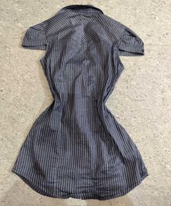 Half Sleeve Fitted Y2k Office Siren Shirt