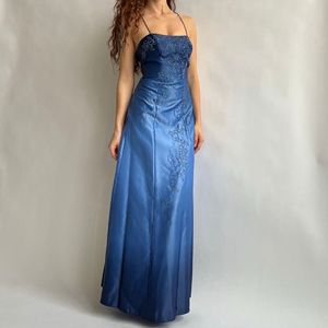 Elegant Blue Maxi Dress🧜🏻‍♀️