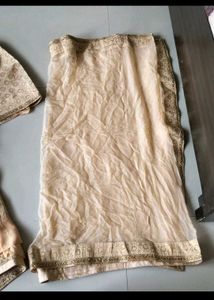 Embellished Woven Dress Material