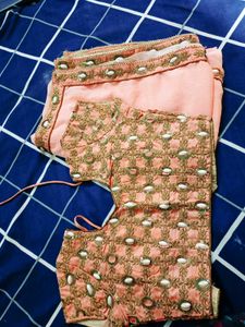 Saree With Stitch Blouse