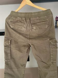 Olive Green Cargo Joggers