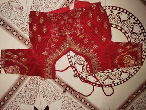 Stunning Red &amp; Gold Bridal Lehenga