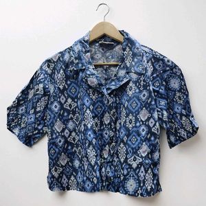 Stylish Blue Printed Top