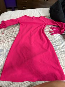 Pink Fringe Dress