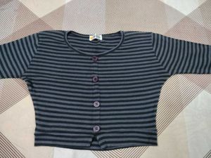 Striped Cropped Top